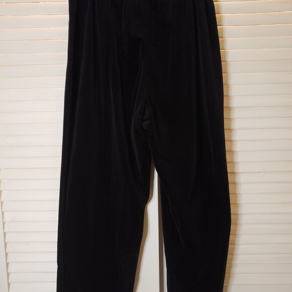 Excellent Condition Black Velour Pants (1X) - Picture 6 of 9